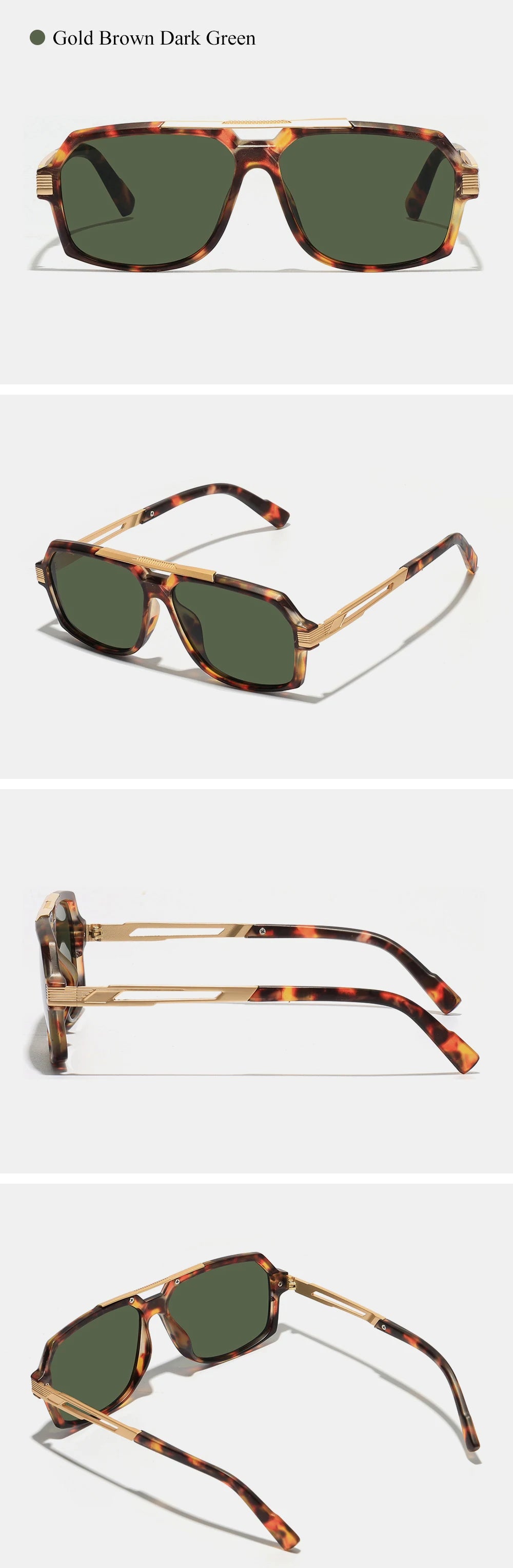 Noxwear - Ruiao Double-Bridge Pilot Sunglasses