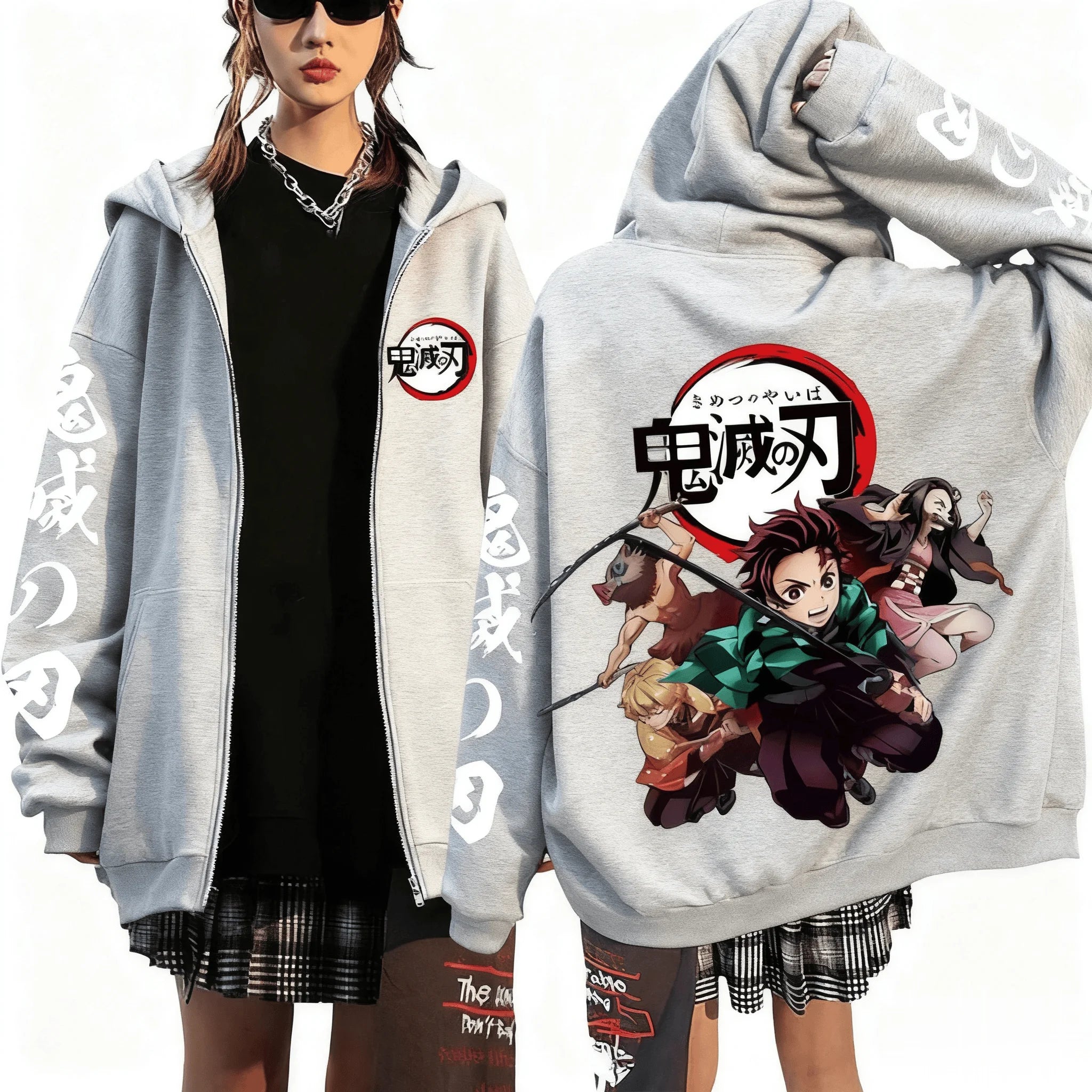 Noxwear - Devil Killer Anime Zipper Hoodie Men's and Women's Sportswear Street Wear Autumn and Winter Fashion