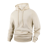 Noxwear - Men's Casual Thicken Hoodies Autumn Winter Long Sleeve Pullover Fashion Loose Solid Color Sweatshirt Spring Warm Outdoor Hoody