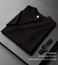 Noxwear - Men's Ice Silk Hollow V-neck T-shirt Top Summer Cool Thin Style Chicken Heart Short Sleeves Knitted Top