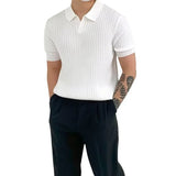 Noxwear - Summer Sports And Leisure Slim Fit T-Shirt Fashionable Men's Golf Polo Shirt Open Neck Breathable Quick Drying Short Sleeved Top