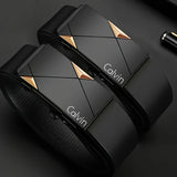 Noxwear - Stylish Men's PU Leather Belt - Fashion Belts for Daily Life, Leisure, Party, Festival, Work, and Business Automatic Buckle