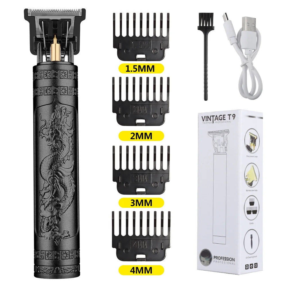 Noxwear - Retro T9 Original Haircutting Machine Set Jackets Trimmer Men's Electric Shaver Male Lence Pro Barber Shaver for Sensitive Areas