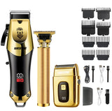 Noxwear - T9 Vintage Men's Electric Hair Clipper Beard Trimmer/Rechargeable Hair Cutting Machine With Nose Hair Trimmer Kit Boyfriend Gift
