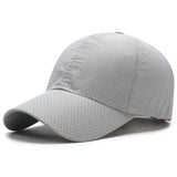 Noxwear - Hat Men Spring Summer Solid Color Mesh Cap Baseball Cap Women Autumn Korean Edition Sunscreen Hat Mesh Breathable Peaked Cap