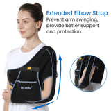 Noxwear - VELPEAU Shoulder Sling Breathable for Rotator Cuff Tear, Arm Fracture and Dislocation, Shoulder Immobilizer for Sleeping
