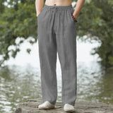 Noxwear - Men's Beach Pants Joggers  Streetwear Cotton Linen Sweatpants Casual Pants Hawaiian Vacation Loose Summer Long