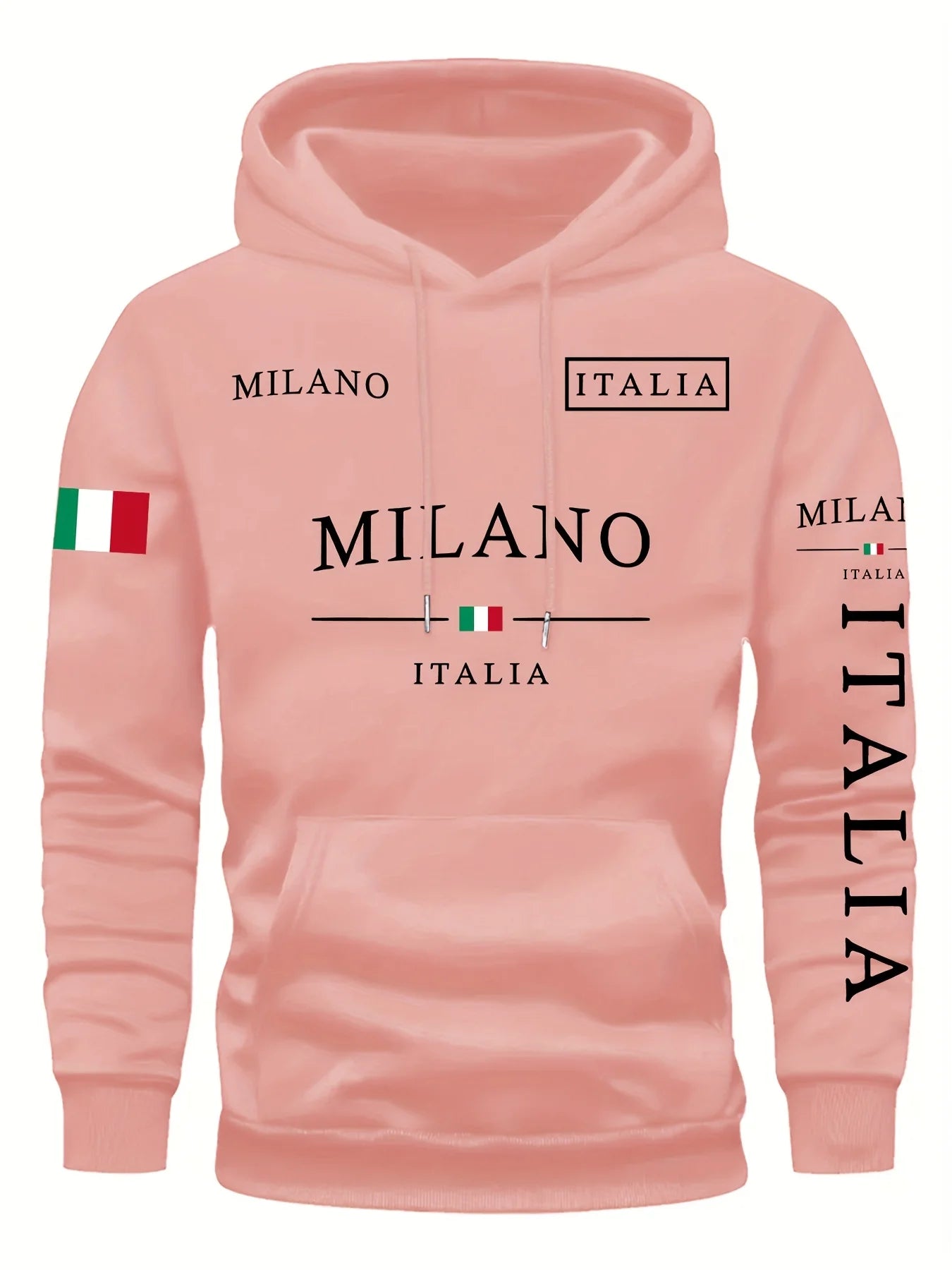 Noxwear - ITALIA MILANO Men Women Hoodie Outdoor Street Casual Sports Vacation Trend Spring Autumn Winter Couple Sweatshirt Top Clothing