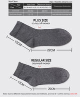 Noxwear - HSS 5/10 Pairs Men's Cotton Blend Socks Black Business Men Socks Soft Breathable Summer Winter for Male Socks Plus Size (6.5-14)