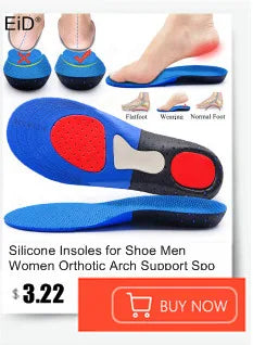Noxwear - Premium Orthotic Gel Insoles Orthopedic Flat Foot Health Sole Pad For Shoes Insert Arch Support Pad For Plantar fasciitis Unisex