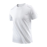 Noxwear - CHRLCK Men's Running Quick Drying T-shirts Breathable Hiking Fishing Tees Soft Elasticity Outdoor Sports Short Shirt Summer