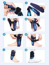 Noxwear - VELPEAU Ankle Splint Brace for Foot Support, Fracture and Sprain, Adjustable Stirrup Ankle Immobilizer, Two Models Can be Choose
