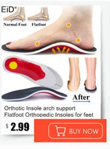 Noxwear - Premium Orthotic Gel Insoles Orthopedic Flat Foot Health Sole Pad For Shoes Insert Arch Support Pad For Plantar fasciitis Unisex
