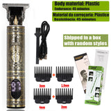 Noxwear - Vintage T9 Hair Clipper Beard Shaving Body Hair Trimmer Clippers Electric Men Haircut Machine 0mm Barber Shaver