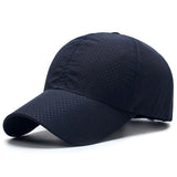 Noxwear - Hat Men Spring Summer Solid Color Mesh Cap Baseball Cap Women Autumn Korean Edition Sunscreen Hat Mesh Breathable Peaked Cap