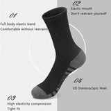 Noxwear - 12Pairs Men's Outdoor Gym Socks High Quality Comfortable Soft Ground-Gripping Football Large Size New Style