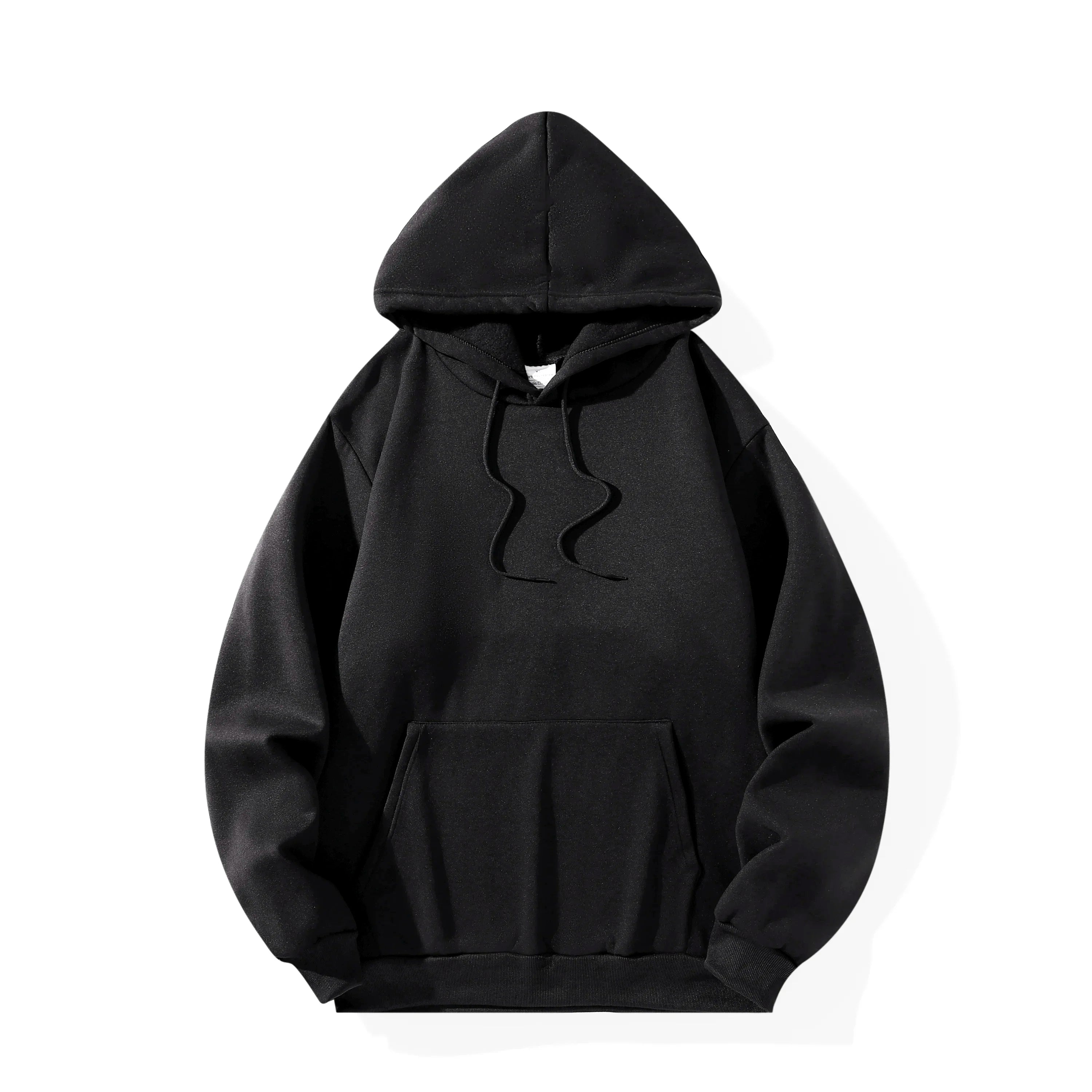 Noxwear - Men's Casual Thicken Hoodies Autumn Winter Long Sleeve Pullover Fashion Loose Solid Color Sweatshirt Spring Warm Outdoor Hoody