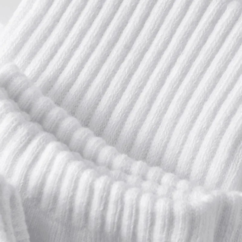 Noxwear - 5/10/20 Pairs Neutral Solid Color Round Neck Socks Spring Autumn Sweat Absorbing Breathable Comfortable All-season Sports Socks