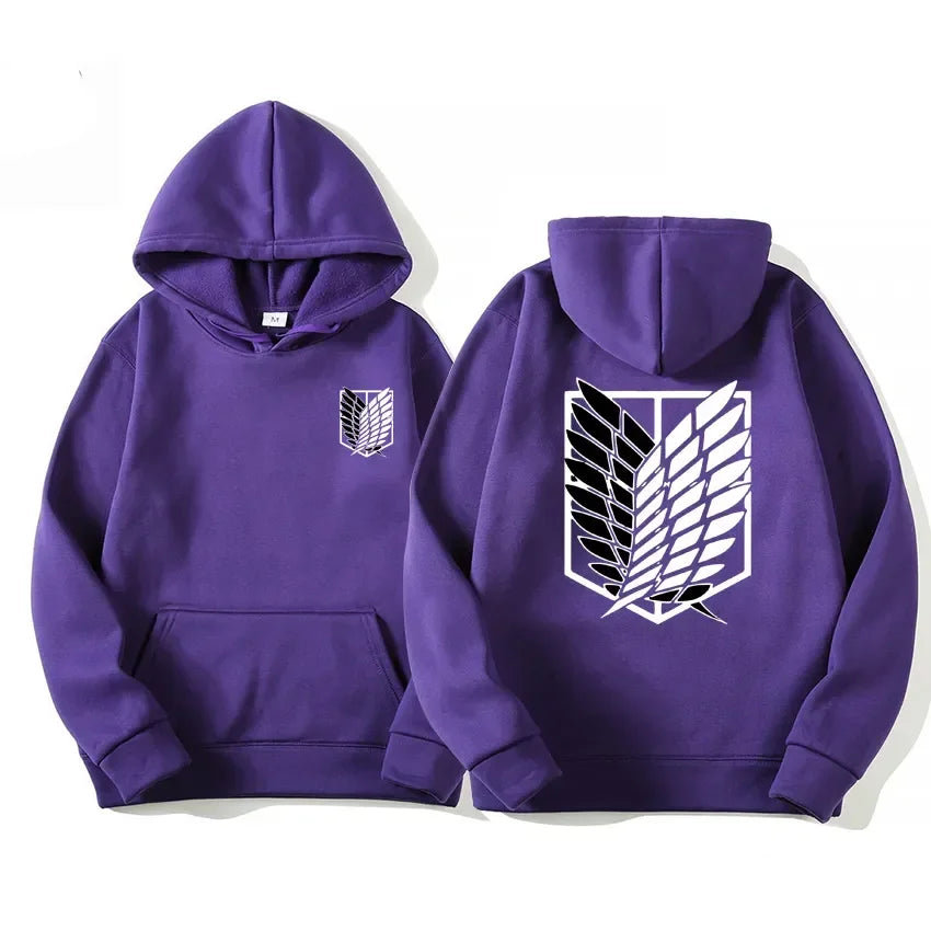 Noxwear-Japan Anime Attack on Titan Men Hoodies Spring Autumn Hip Hop Casual Pullover Top Hoodie Fashion Sweatshirts Jogging Sportswear