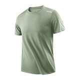Noxwear - CHRLCK Men's Running Quick Drying T-shirts Breathable Hiking Fishing Tees Soft Elasticity Outdoor Sports Short Shirt Summer