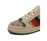Noxwear - Spring Shoes for Men Canvas Casual Shoes Trend Print Cool Flat Skateboard Shoes Lace-up Sneaker Big Size