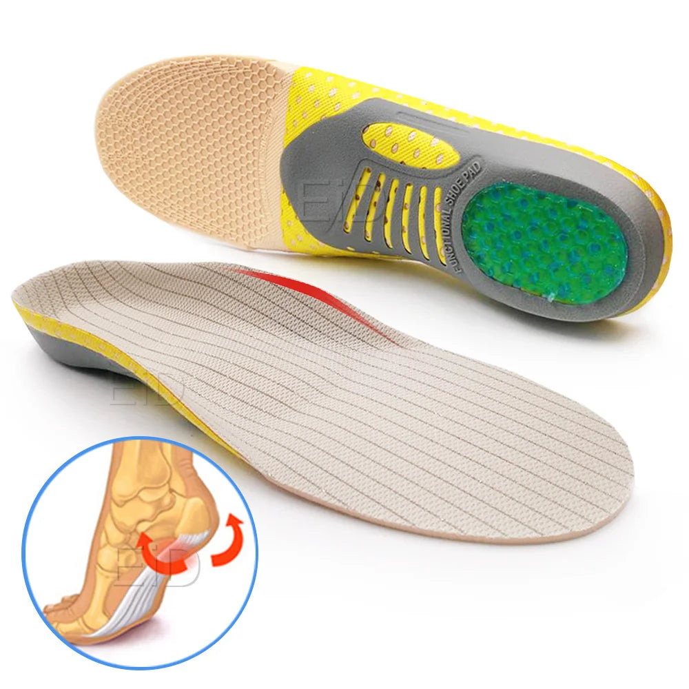 Noxwear - Premium Orthotic Gel Insoles Orthopedic Flat Foot Health Sole Pad For Shoes Insert Arch Support Pad For Plantar fasciitis Unisex