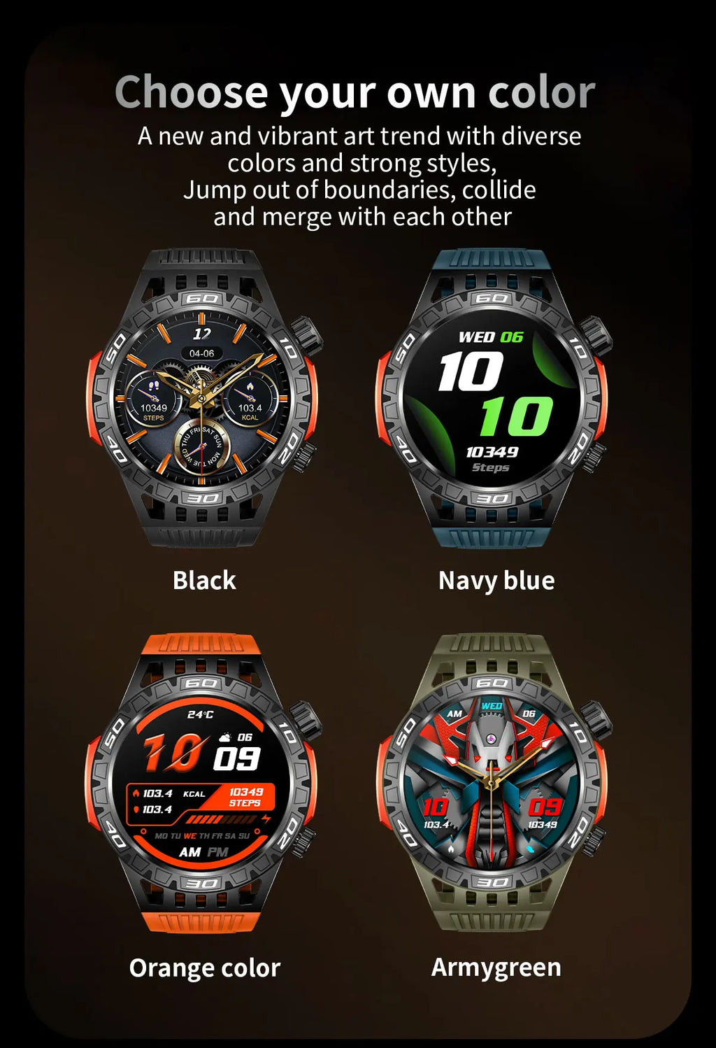 Noxwear - LIGE GPS Smart Watch Men LED Flashlight Compass Waterproof Bluetooth Call Health Watches Voice Assistant Military Smartwatch Men