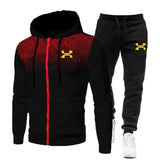 Noxwear-2025 Fashion Tracksuit For Men Hoodie Fitness Gym Clothing Men Running Set Sportswear Jogger Men'S Tracksuit Winter Suit Sports