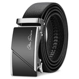 Noxwear - OYIFAN Men Belt Genuine Leather Belt for men Automatic belts Adjustable waistband Business belts 허리띠