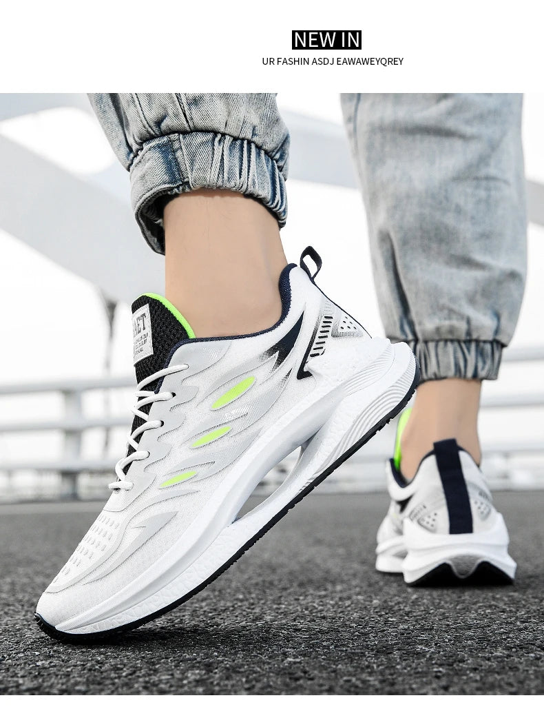 Noxwear - Men's Breathable Sports Shoes Spring New Mesh Casual Fashion Versatile Trendy Men's Shoes Summer Running Shoes Suitable for Outdoor Sports
