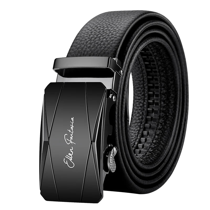 Noxwear - OYIFAN Men Belt Genuine Leather Belt for men Automatic belts Adjustable waistband Business belts 허리띠