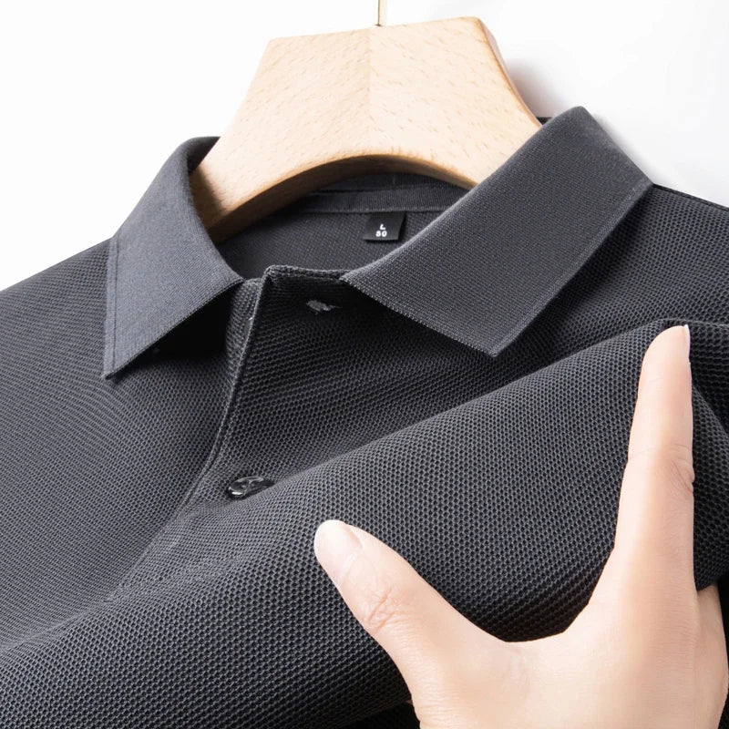 Noxwear - Men's 100% Cotton Polo Shirt - Summer Casual Breathable Tee,19 Colors,Ideal for Golf and Sports,Business Casual,Silk-Like Finish