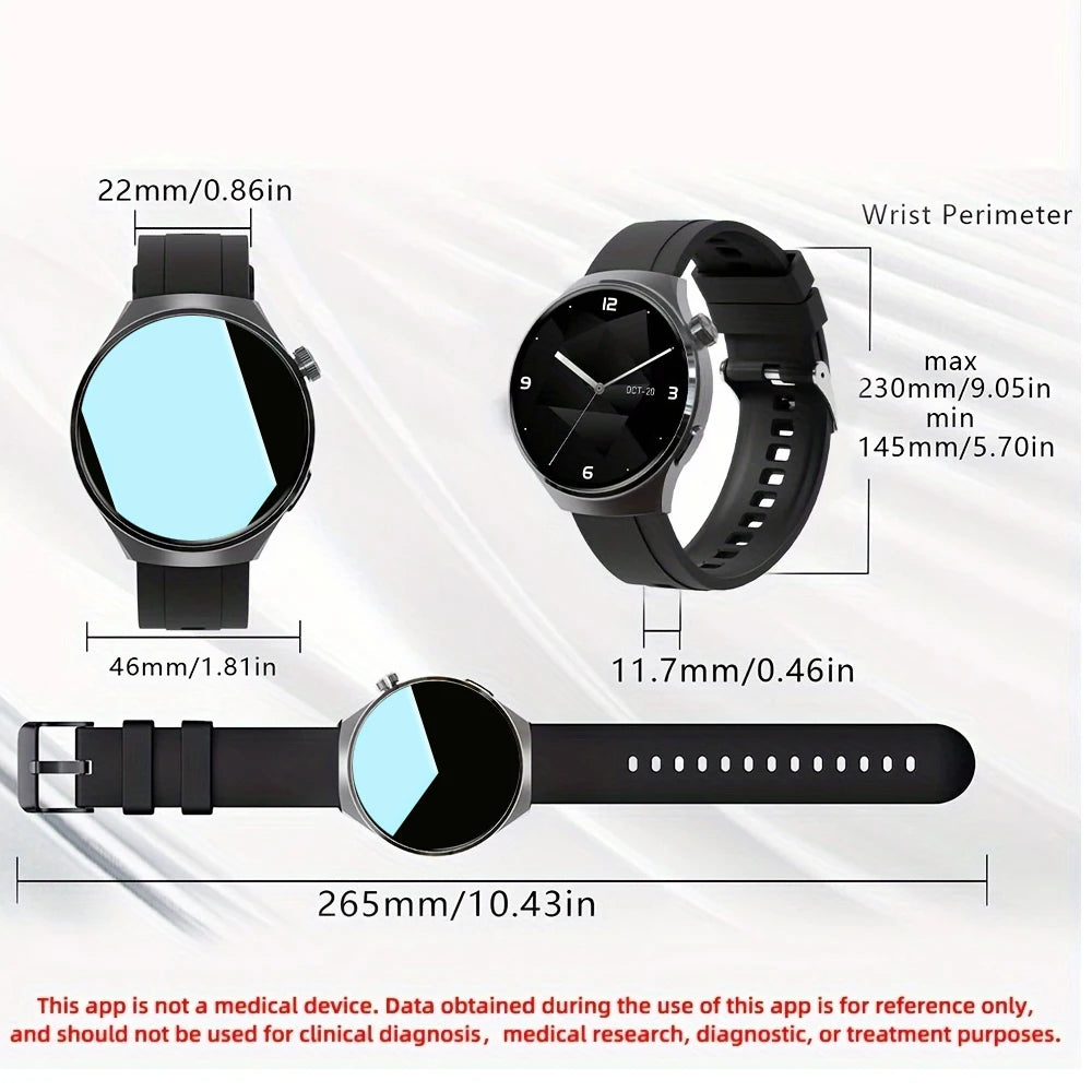 Noxwear - SENBONO Men's Smart Watch Heart Rate Blood Oxygen Monitor Bluetooth Call Multiple Sport Modes Voice Assistant Smartwatch for Men