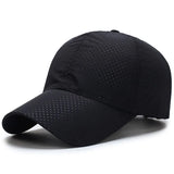 Noxwear - Hat Men Spring Summer Solid Color Mesh Cap Baseball Cap Women Autumn Korean Edition Sunscreen Hat Mesh Breathable Peaked Cap