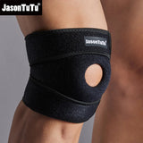 Noxwear - JASONTUTU 1PCS Breathable Four Spring Knee Support Brace Kneepad Adjustable Patella Knee Pads Safety