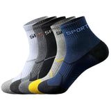 Noxwear - 10/5/3pairs Breathable Con Sports Stockings Men Bamboo Fiber Autumn and Winter Men Socks Sweat Absorption Deodorant.
