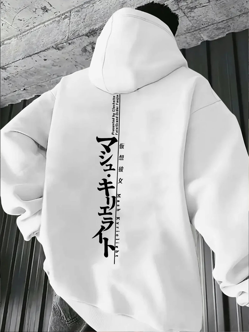 Nowear - Minimalist Japan Text Men Women Pullover Hoodie Street Harajuku Y2K Retro Trendy Sport Loose Autumn Winter Longsleeve Sweatshirt