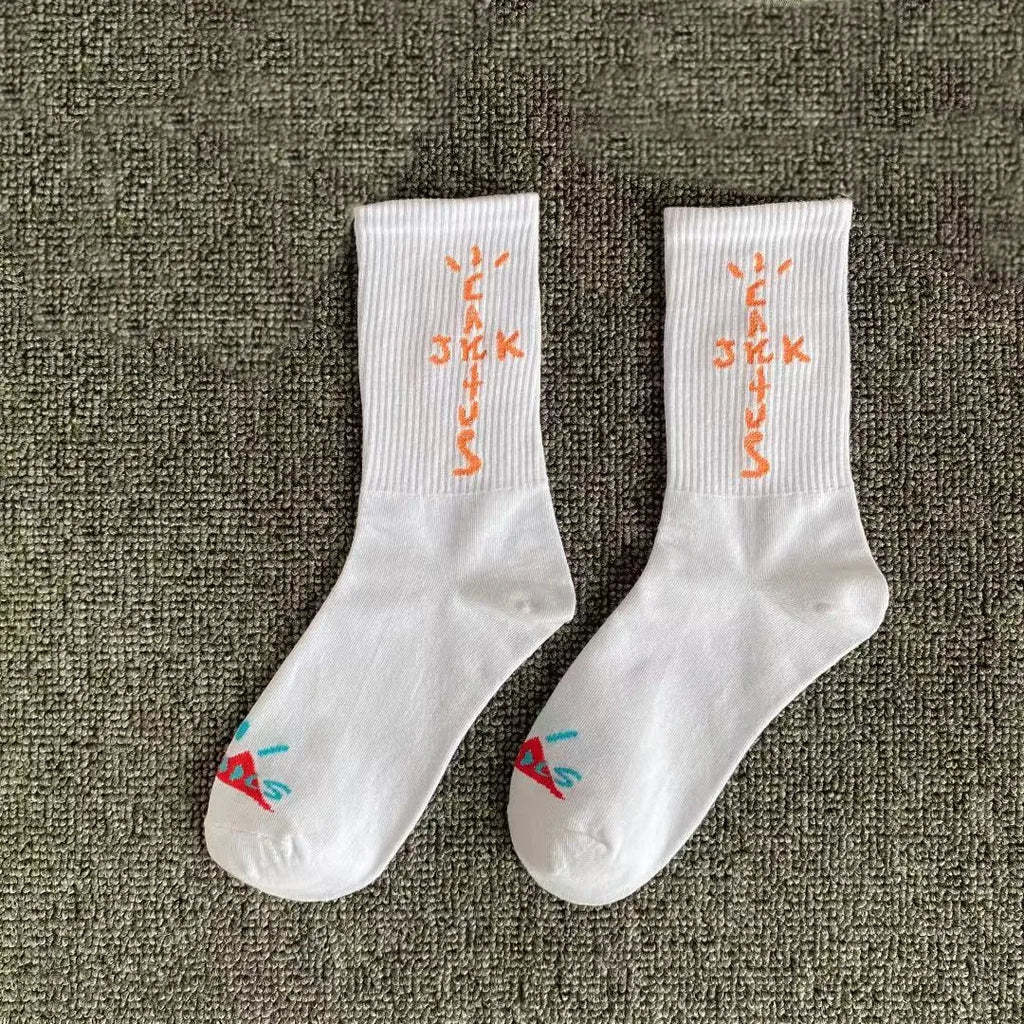 Noxwear - Chaussettes d'équipage Cactus Jack en coton pour hommes, 3 paires/boîte, livraison gratuite
