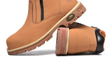 Noxwear - Steel toe cap boots waterproof non-slip work shoes for men women anti smash anti puncture leather construction site safety shoes