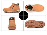 Noxwear - Steel toe cap boots waterproof non-slip work shoes for men women anti smash anti puncture leather construction site safety shoes