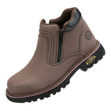 Noxwear - Steel toe cap boots waterproof non-slip work shoes for men women anti smash anti puncture leather construction site safety shoes