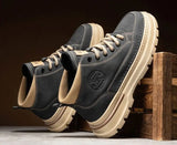 Noxwear - Winter New Man Shoes Classic Men Retro Ankle Boots Fashion Waterproof No-slip High-top Casual Shoe Work&Safty Boots Botas Hombre