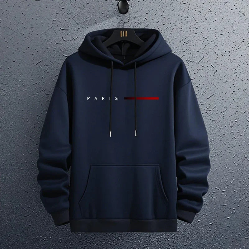 Noxwear - Paris Fashion Hoodies for Men All Season Daily Casual Sports Hooded Sweatshirts 2025 Male Home Outdoor Comfort Fashion Pullover