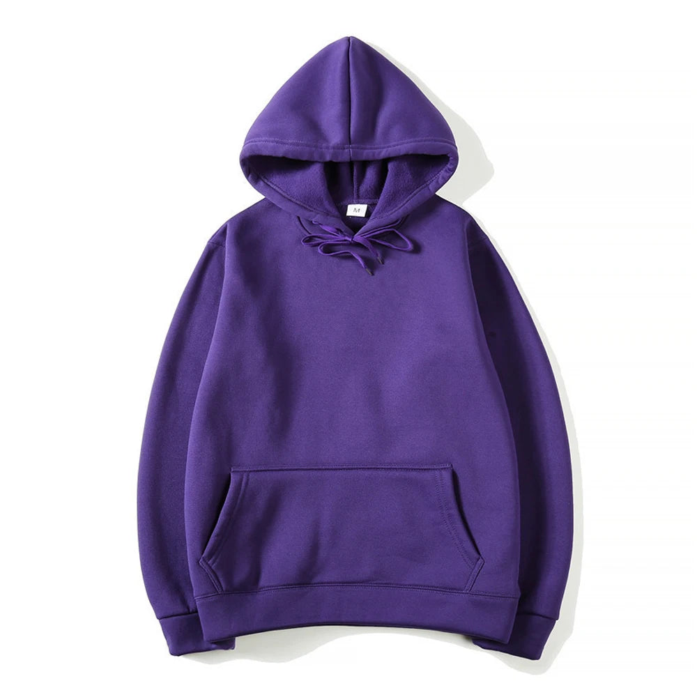 Noxwear - Hoodies Women Pullover Spring Autumn Casual Hoodie Sweatshirts Solid Color Hoodies Oversize Black Sweatshirt For Male