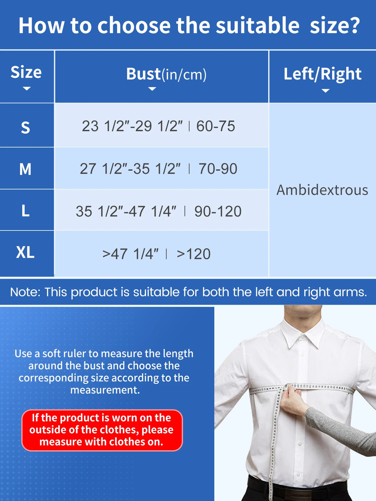 Noxwear - VELPEAU Shoulder Sling Breathable for Rotator Cuff Tear, Arm Fracture and Dislocation, Shoulder Immobilizer for Sleeping