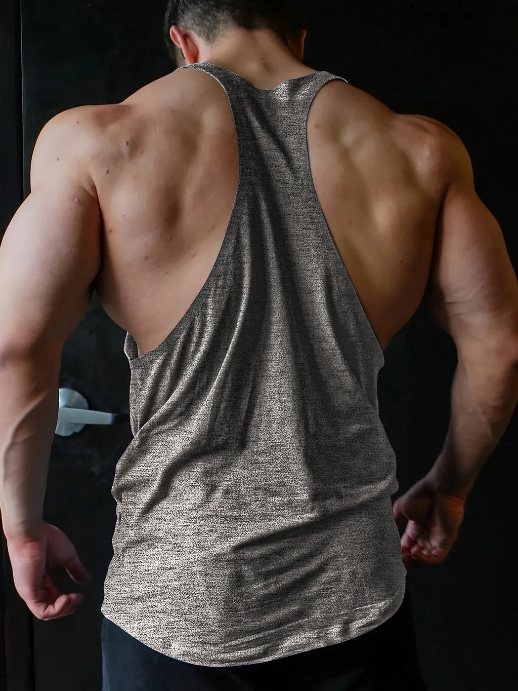 Noxwear - Cross-border European Size Alpha Men's Printed Round-neck Fitness Vest, Undershirt, Muscle Quick-drying Basketball Vest
