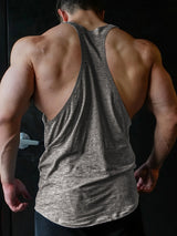 Noxwear - Cross-border European Size Alpha Men's Printed Round-neck Fitness Vest, Undershirt, Muscle Quick-drying Basketball Vest