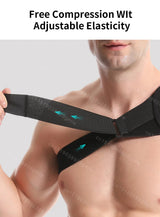 Noxwear - Shoulder Support Brace for Men Women Shoulder Support Orthopedic Sleeve Wrap Rotator Cuff Tendonitis Fits Right & Left Shoulder