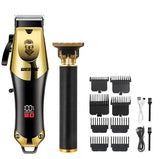 Noxwear - T9 Vintage Men's Electric Hair Clipper Beard Trimmer/Rechargeable Hair Cutting Machine With Nose Hair Trimmer Kit Boyfriend Gift