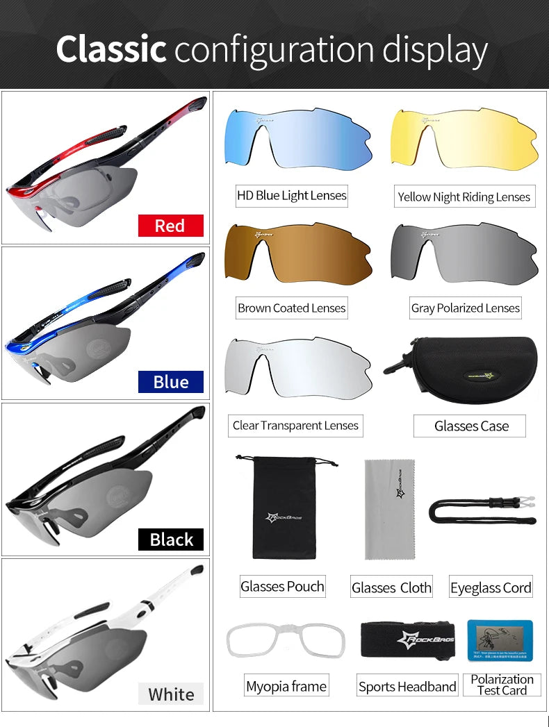 Noxwear - ROCKBROS Polarized Cycling Glasses